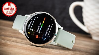 Garmin Venu 3S Silver / Sage Gray, Silicone Band