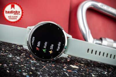 Garmin Venu 3S Silver / Sage Gray, Silicone Band