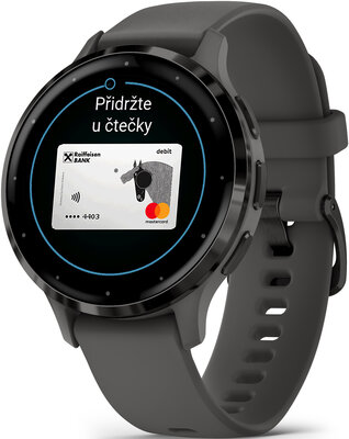 Garmin Venu 3S Slate / Gray, Silicone Band