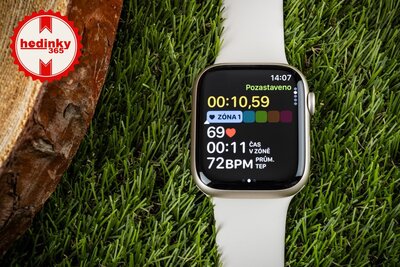 Apple Watch Series 9 GPS 45mm Starlight Aluminium Case / Starlight Sport Band - S/M