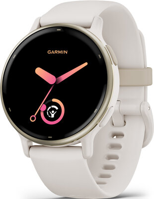 Garmin Vivoactive 5, Cream Gold/ Ivory, Silicone Band