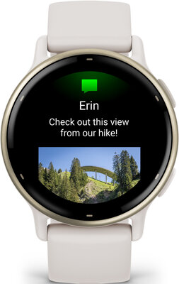 Garmin Vivoactive 5, Cream Gold/ Ivory, Silicone Band