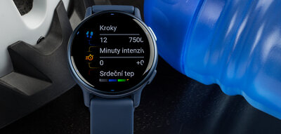 Garmin Vivoactive 5, Navy, Silicone Band