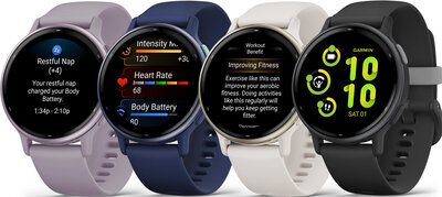 Garmin Vivoactive 5, Navy, Silicone Band