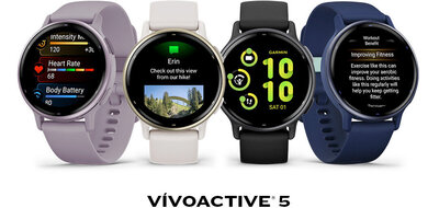 Garmin Vivoactive 5, Orchid, Silicone Band