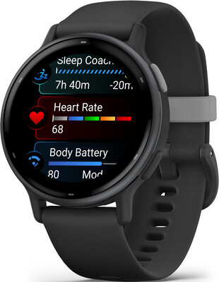 Garmin Vivoactive 5, Slate/ Black, Silicone Band