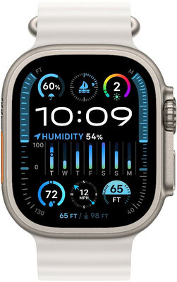 Apple Watch Ultra 2 GPS + Cellular, 49mm Titanium Case / White Ocean Band