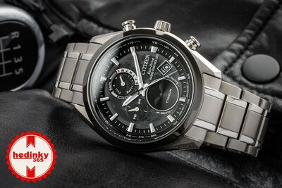 Citizen Športový Eco-Drive rádiom riadený Tsuki-yomi Moonphase Super Titanium BY1018-80E