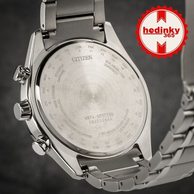 Citizen Športový Eco-Drive rádiom riadený Tsuki-yomi Moonphase Super Titanium BY1018-80E
