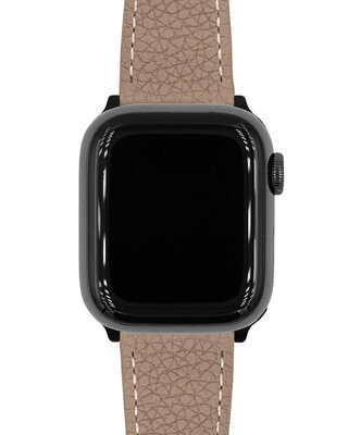 Šedý kožený remienok Hirsch Bologna M 01802137-1 (Telatina)