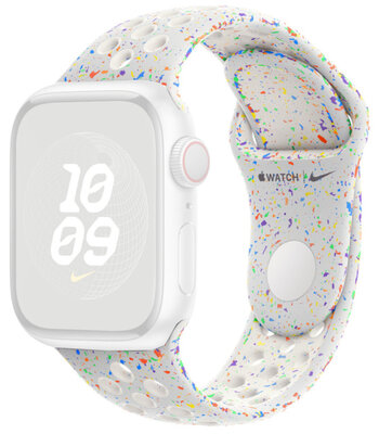 Silikónový remienok Apple (pre Apple Watch 38/40/41mm), biely V1, veľkosť M/L