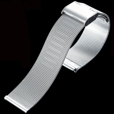 Oceľový náramok Ricardo Barletta, strieborný, milánsky