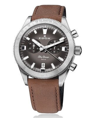 Edox SkyDiver Chronograph Quartz 10116-3-gridn Limited Edition 1000pcs ( + náhradný remienok )