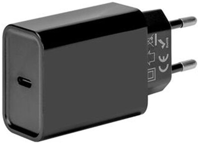 Nabíjačka s USB-C portom (15W) bez kábla, čierna
