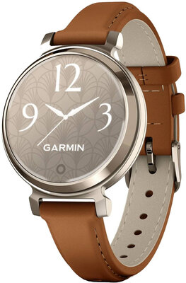 Garmin Lily 2 Classic Cream Gold/Tan Leather Band