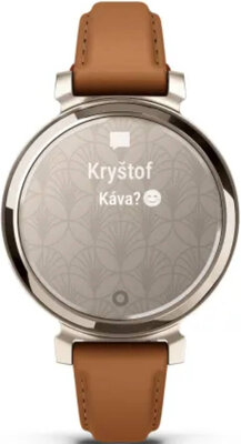 Garmin Lily 2 Classic Cream Gold/Tan Leather Band