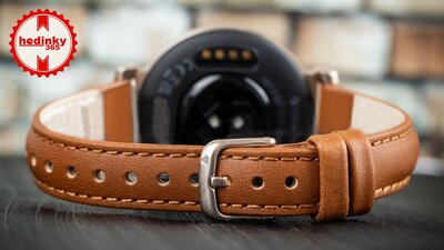 Garmin Lily 2 Classic Cream Gold/Tan Leather Band