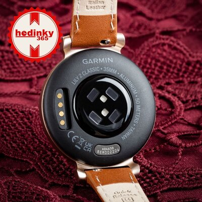 Garmin Lily 2 Classic Cream Gold/Tan Leather Band