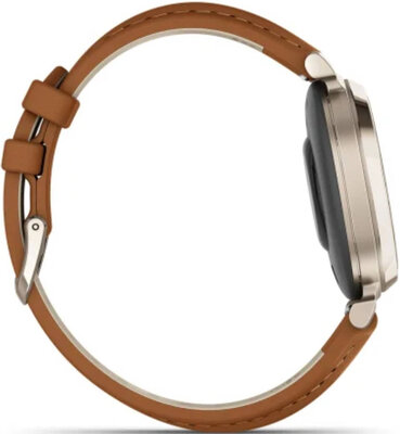 Garmin Lily 2 Classic Cream Gold/Tan Leather Band