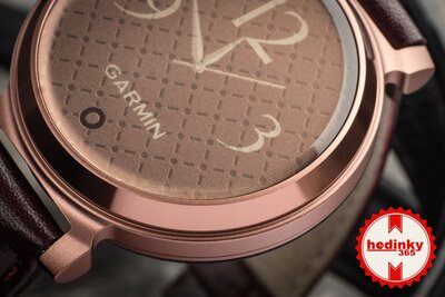 Garmin Lily 2 Classic Dark Bronze / Mulberry Leather Band