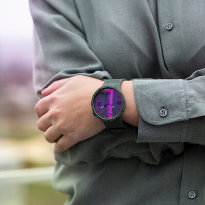 Hodinky Swatch Futuristic Green SO27M105