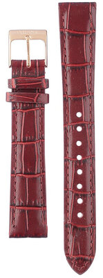 Červený kožený remienok Orient UL00H015P0, ružovo-zlatá pracka (pre model RA-NB01)