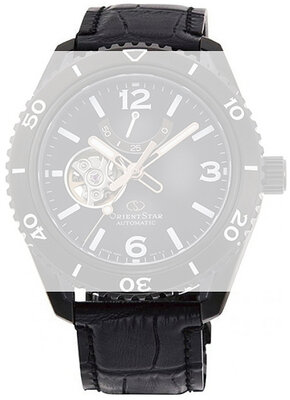 Kožený remienok Orient Star UL00G012M0 22mm (pro RE-AT01), čierny