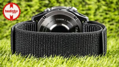 Nylonový remienok Ricardo Cortina 26mm, Black, prevliekací