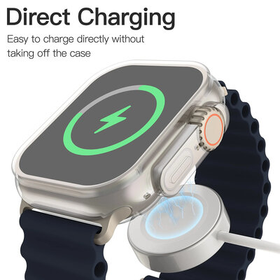 Ochranný kryt (pro Apple Watch Ultra 49mm), silikónový, priehľadný