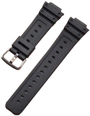 Plastový remienok Ricardo 16mm (pre Casio G-Shock GA-2100/GA-2110, DW-5600, GW-6900), čierny V2
