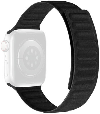 Remienok pre Apple Watch 38/40/41 mm, textilný, magnetický, čierny