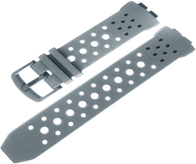 Remienok pre Casio G-Shock, plastový, sivý, sivá pracka (pre modely BGA-240)