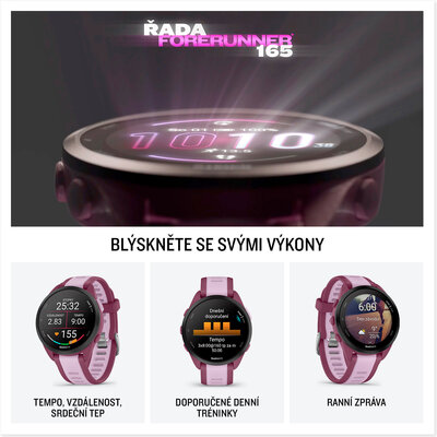 Garmin Forerunner 165 Music, Berry/Lilac
