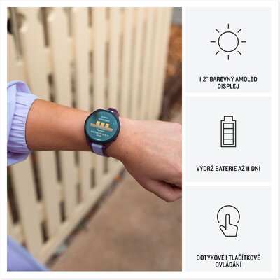 Garmin Forerunner 165 Music, Berry/Lilac