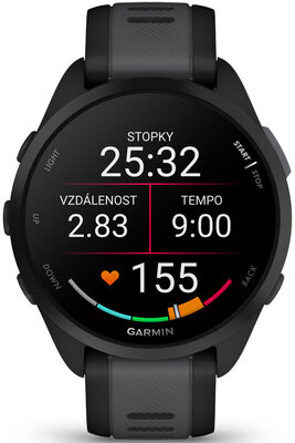 Garmin Forerunner 165 Music, čierna/sivá