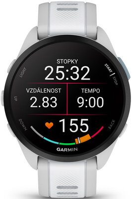 Garmin Forerunner 165 Music, hmlistá sivá/biela