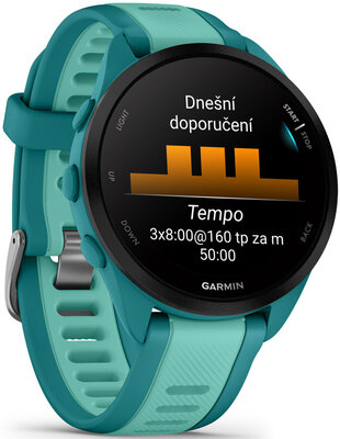Garmin Forerunner 165 Music, tyrkysová/vodná