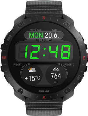 Polar Grit X2 Pro Night Black V1, veľkosť S-L