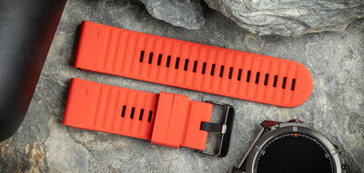 Silikónový remienok Ricardo 26mm (pro Garmin Fenix 8/7X/6X (51mm), Tactix aj.), červený, QuickFit