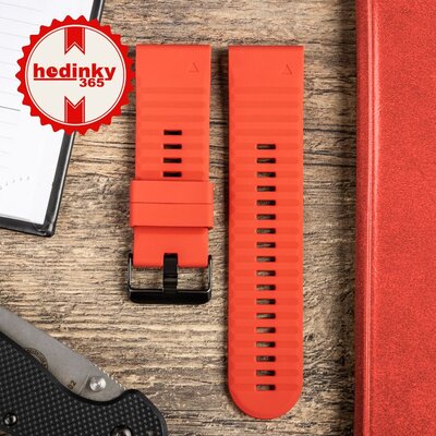 Silikónový remienok Ricardo Livigno 26mm, Red, QuickFit