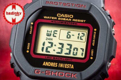 Casio G-Shock Original DW-5600AI-1ER Andrés Iniesta Collaboration