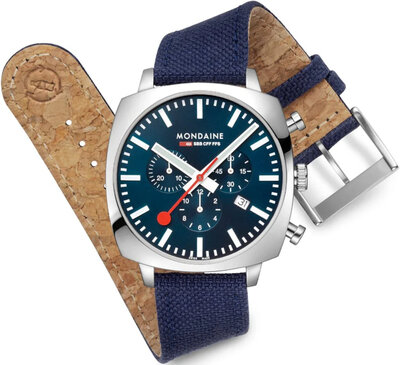 Mondaine Grand Cushion Quartz MSL.41440.LD.SET (+ náhradný remienok)