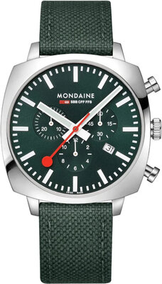 Mondaine Grand Cushion Quartz MSL.41460.LF.SET (+ náhradný remienok)