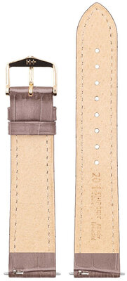 Sivo-hnedý kožený remienok Hirsch Duke M 01028137-1 (Teľacina)