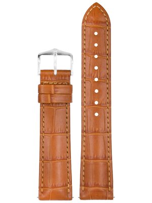 Kožený remienok Hirsch Duke S 01028375-1, hnedý, teľacia koža, skrátená dĺžka