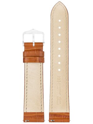 Kožený remienok Hirsch Duke S 01028375-1, hnedý, teľacia koža, skrátená dĺžka