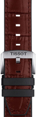 Kožený remienok Tissot T852.046.767 22mm, hnedý, Quick Release