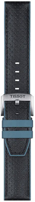 Kožený remienok Tissot T852.046.785 22mm, čierny, Quick Release