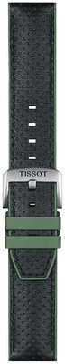 Kožený remienok Tissot T852.046.787 22mm, čierny, Quick Release