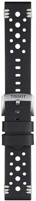 Kožený remienok Tissot T852.046.810 22mm, čierny, Quick Release
